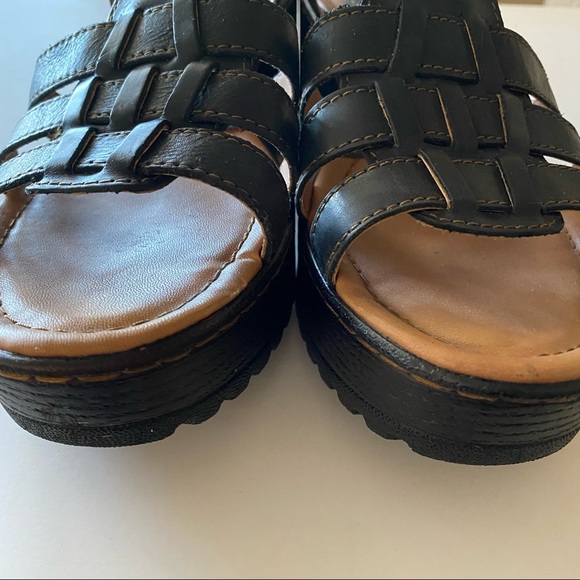 b.o.c. Black Heeled Sandals 8M - Picture 6 of 8